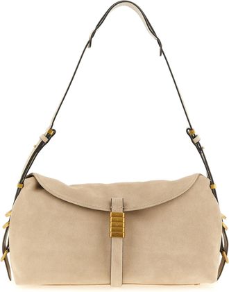 Pinko Beige Cowhide Shoulder Womens Bag