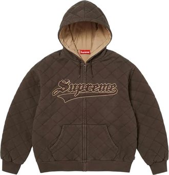 SUPREME Bomber con applicazione - Marrone