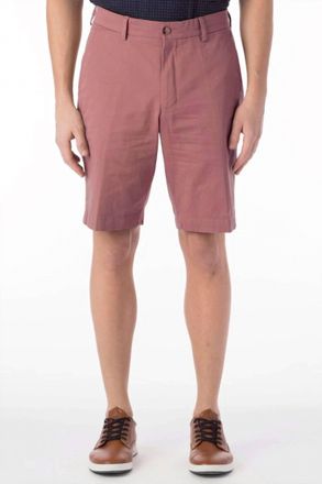 Ballin Broken Twill Stretch Cotton Shorts In Salmon