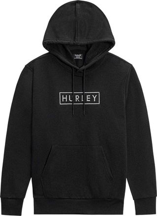 Hurley Hurley Heren fleecehoodie met Box Logo (Zwart)