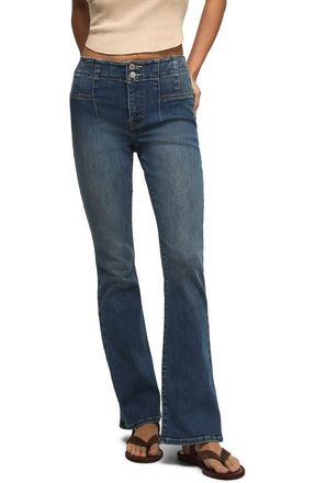 Lucky Brand Stevie Seamed High Waist Flare Jeans in Princess Wash at Nordstrom, Size 27 30