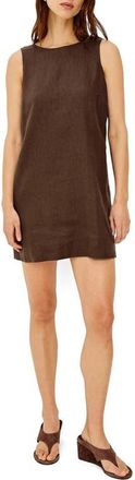 Rails Lindsey Linen Shift Dress in Espresso at Nordstrom, Size Xx-Large