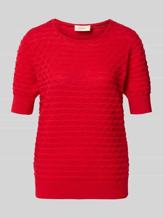 Freequent Strickpullover mit 1/2-Arm Modell Dodo in Rot, Gr&ouml;&szlig;e XXL