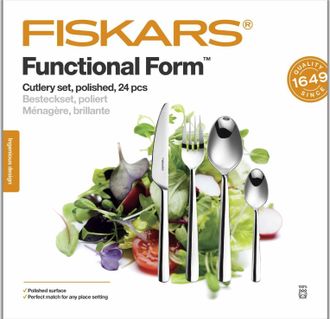 Fiskars Set Di Posate Classico In Acciaio Inossidabile