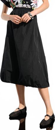 Joseph Ribkoff Memory Balloon Skirt With Elastic Waistband In Black