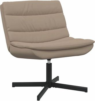 vidaXL Vidaxl - Silla giratoria Capuchino 63 x 75 x 76 cm Cuero sintético
