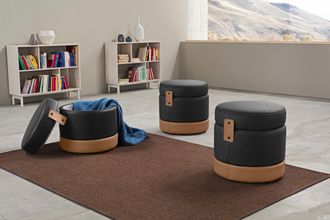 Egoitaliano Hocker »Tonder, Designhocker als Blickfang mit tollen Details« 1 Stk. tlg. inkl. Stauraum