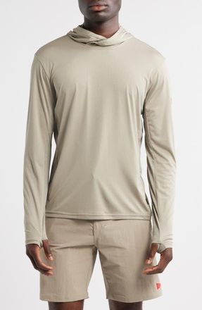 Florence Sun Pro Hooded Rashguard in Heather Vintage Khaki at Nordstrom, Size Xx-Large