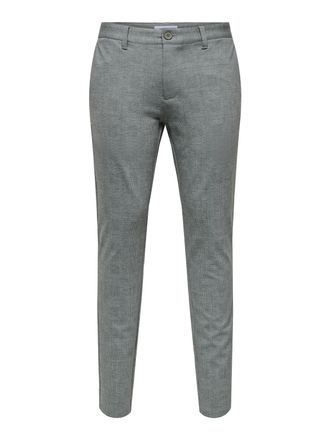 Only & Sons Chinohose ONLY & SONS ONSMARK SLIM CHECK 020919 PANT NOOS, Herren, Gr. 28, L&auml;nge 32, gr&uuml;n (iceberg gr&uuml;n), Web, Obermaterial: 64% Viskose, 31% Polyeste