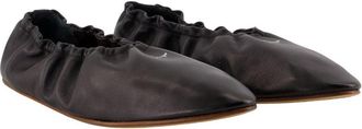 Kenzo Gathered Lambskin Ballet Flat - Black