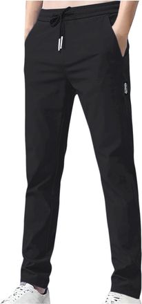 Generic Mens Fleece Lined Joggers - Loose Fit Sweatpants, Winter Warm Plush Trousers, Tracksuit Bottoms, Elastic Waist, Casual Comfy Pants with Pockets, Draws