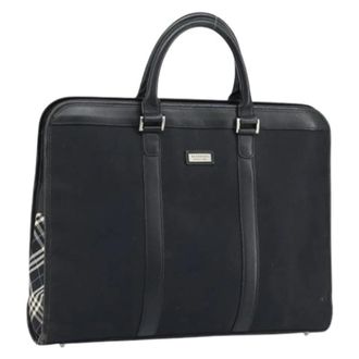 Burberry Pre-owned Vintage Nylon Business Bag - Dames - Vintage Handtas - Zwart - ONE Size - Nylon - Vintage