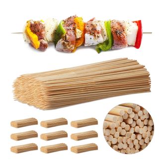 Relaxdays Relaxdays Juego De 5000 Brochetas Barbacoa, Bamb&uacute;, Marr&oacute;n, 30 Cm X 4 Mm