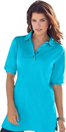 Roaman's Oversized Polo Tunic in Ocean at Nordstrom, Size 40