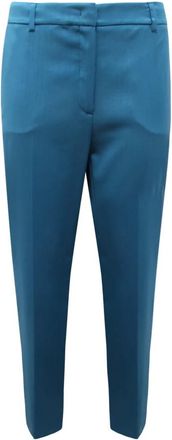 Max Mara Cigarette Fit Broeken - Dames - Chinos - Blauw - L - Broeken