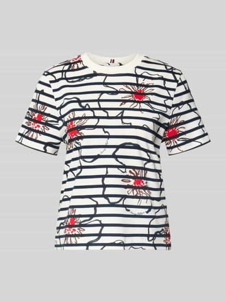 Tommy Hilfiger Regular Fit T-Shirt Modell FLOWER GRAPHIC REG C-NK S in Weiss, Gr&ouml;&szlig;e XL