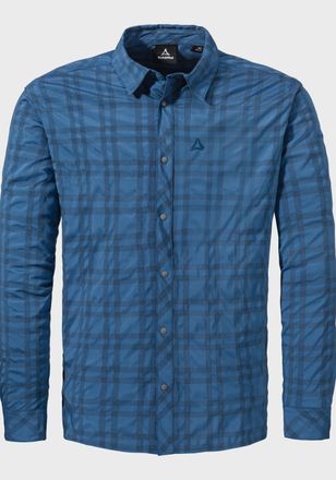 Sch&ouml;ffel Outdoorhemd SCH&Ouml;FFEL Hiking Shirt Style Yekuro MNS, Herren, Gr. 48, Normalgr&ouml;ssen, blau (0840, blau), Oberstoff: 81% Polyester, 14% Nylon, 5% Elasthan