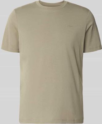 s.Oliver Red Label Regular Fit T-Shirt aus reiner Baumwolle in Khaki, Gr&ouml;&szlig;e 3XL