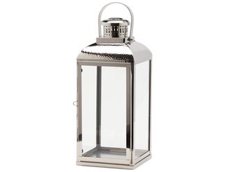 Schubiger M&ouml;bel Laterne Metall Silber H: 60 cm