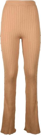 Elisabetta Franchi Viscose Trousers - Beige