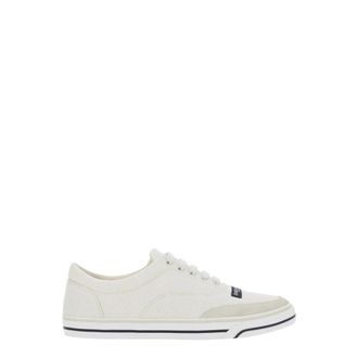 Dolce & Gabbana Laced Shoes, male, Beige, Size: 9 1/2 US DG Sailing Linen Sneakers