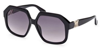 Max Mara MM0056 EMME12 01B Womens Sunglasses Black Size 57