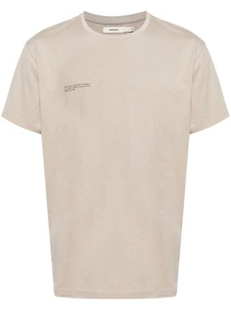 PANGAIA T-shirt met logoprint van biologisch katoen - Beige