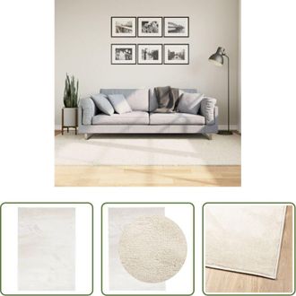 vidaXL vidaXL Tappeto per soggiorno - Tappeto OVIEDO a Pelo Corto Beige 160x230 cm