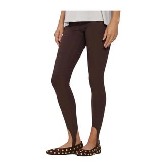 ALIX The Label Alix The Label - Clean Legging - Dames - Broeken - Bruin - Maat: XS Zijde