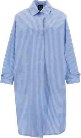 Iri&eacute; Structured Clear Blue Coat with Minimalist Aesthetic