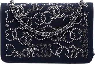 Chanel Pre-owned Crossbody Bag - Dames - Vintage Schoudertas - Blauw - ONE Size - Leer - Vintage