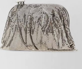 Benedetta Bruzziches embellished fabric clutch bag