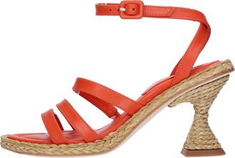 Paloma Barcel&oacute; Schoenen, Dames, Rood, 37 EU, Leer, High Heel Sandalen
