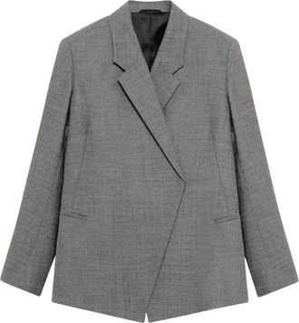 Bite Studios Polus Suit Jacket - Dames - Blazers - Grijs - S - Wol - Jassen