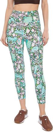 Lilly Pulitzer Weekender High-Rise Midi Womens Clothing Crossgrain Royal Zoo : XXS 24, Nylon/Spandex