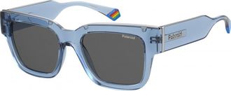 Polaroid Womens PLD 6198 52 MC MVU Sunglasses - Blue - One Size