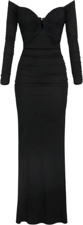 Elisabetta Franchi Dames, Jurken, Zwart, Maat: L