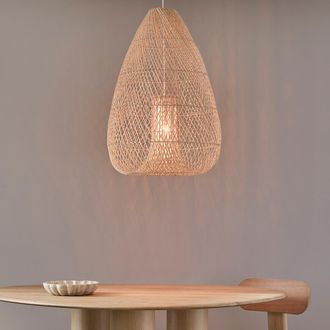 AM.PM Hanglamp van gevlochten rotan, diameter 56 cm, TITOU