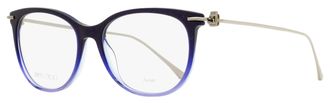Jimmy Choo London JC263 Monogram Acetate Eyeglasses - Blue
