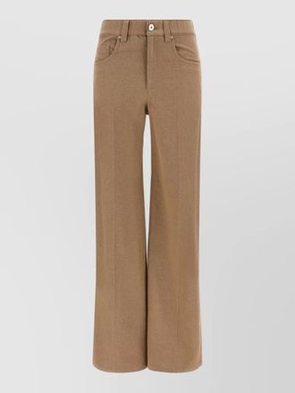 Brunello Cucinelli denim wide-leg high-rise jeans