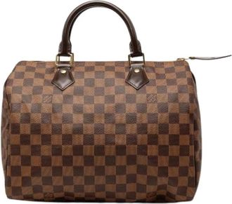 Louis Vuitton Pre-owned Speedy 30 - Dames - Vintage Handtas - Bruin - ONE Size - Leer - Vintage