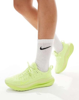 Nike Infinity Run sneakers in lime green