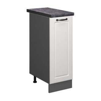 Vicco Armario De Farmacia R-line, Blanco Casa De Campo, 30 Cm, Et Antracita