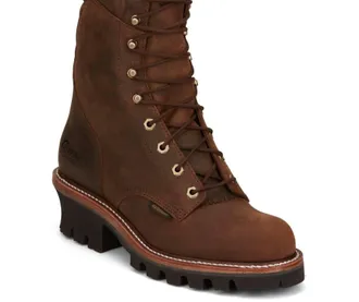Chippewa Mens Super Dna 9 Waterproof Logger Boots In Bay Apache