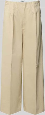 Toni Culotte mit Eingrifftaschen Modell Jenny in Beige, Gr&ouml;&szlig;e 36