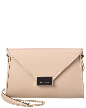 Kate Spade New York Kate Spade New York Anna Shiny Textured Leather Clutch