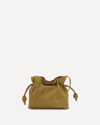 Loewe Medium Flamenco Clutch suede Handbag Female UNI