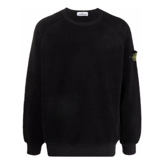 Stone Island Fleece Crewneck Sweatshirt Black 751560234-V0029