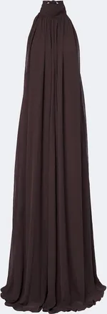De La Vali Adela halterneck chiffon maxi dress