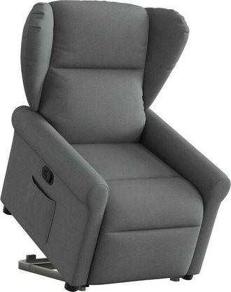 vidaXL Vidaxl - Sill&oacute;n Reclinable Elevable De Tela Gris Oscuro